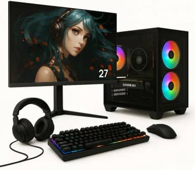 PC Gamer Completo Skill Ryzen 5 5600G, 16GB, Radeon Vega 7, SSD 1TB M.2, 500W + Monitor 27” 100Hz - SK27002