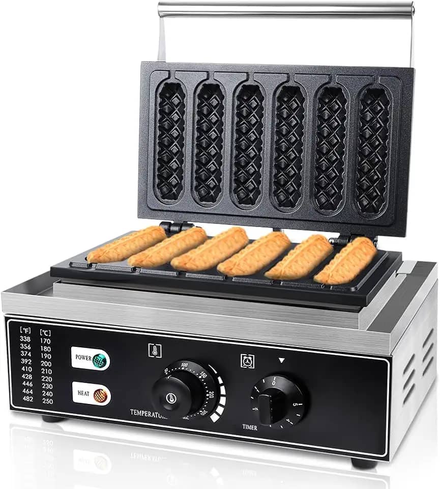 Genérico Máquina, Plástico E Metal - Preparar Até 6 Ao Mesmo Tempo em 5 Minutos, Máquina Crepeira Eletrica, 220V, 1550W,