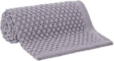 Buddemeyer Manta 125x150cm Tricot Manu Cinza
