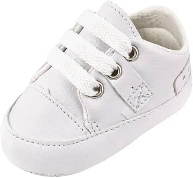 Sapatinho Tênis Bebê Mania Branco - Ideal para Batizados e Ocasiões Especiais