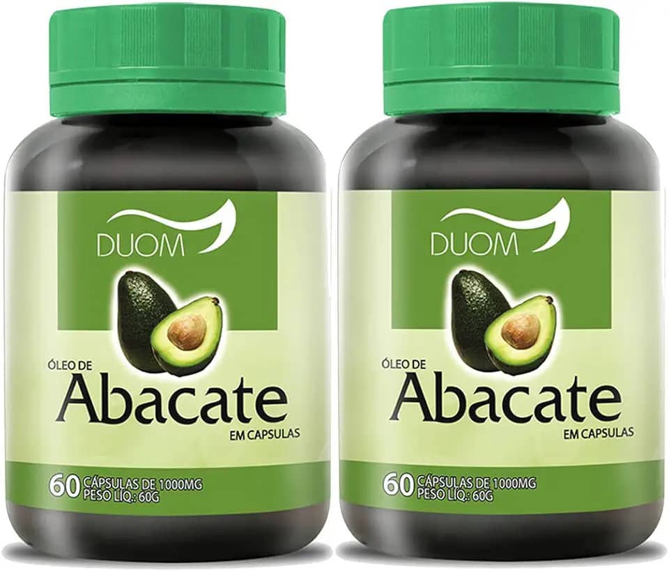 Óleo de Abacate 60cps 1000mg Duom | Kit 2 Frascos