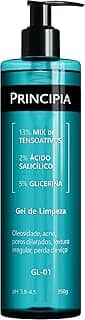 PRINCIPIA, Gel de Limpeza Facial 2% Ácido Salicílico + 5% Glicerina GL-01 com 350g
