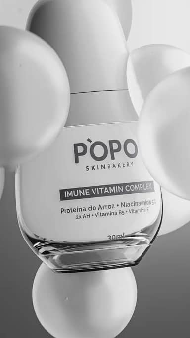 Sérum Fortalecedor e Uniformizador — Imune Vitamin Complex — Proteína do Arroz Coreana, Niacinamida 5%, Vitaminas B5 + Vitamina E