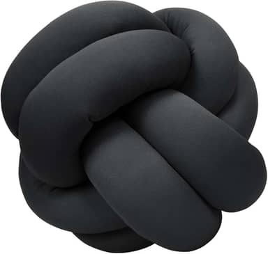 Genérico Almofada de Nó Escandinavo Duplo Para Sofá Quarto Decorativo (Chumbo) 21 cm x 21 cm