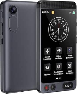 Tradutor de Idiomas em Tempo Real, Tradutor Instantaneo, Dispositivo Tradutor de Idiomas, Tradutor de Mais de 142 Idiomas, Tradutor de Voz Bidirecional Instantâneo com IA