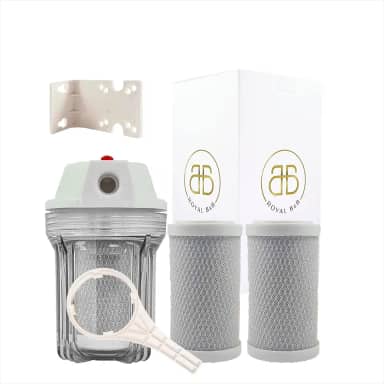 Filtro De Água Para Chuveiro Carvão Ativado 2 Refis Completo Cor Transparente