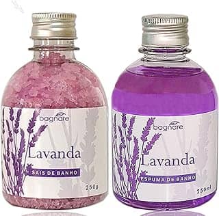 Sais De Banho e Espuma para Banheira Hidro Relaxante Lavanda