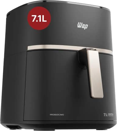 WAP Fritadeira Elétrica Air Fryer MEGA FAMILY DIGITAL 7,1 Litros, Revestimento Antiaderente, 16A 1700W 220V