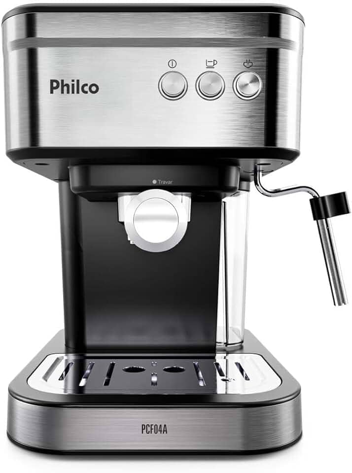 Cafeteira Expresso Philco 1,2L 20 Bar 950W Pressão de 20bar Saída de vapor PCF04A 220V
