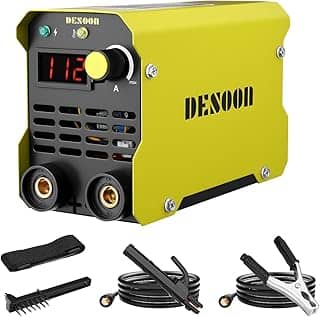 DESOON Máquina De Solda MMA 120A Eletrodo Portatil 220V Arc Soldadora Função De Proteção Contra Superaquecimento Com Display Digital E Acessórios