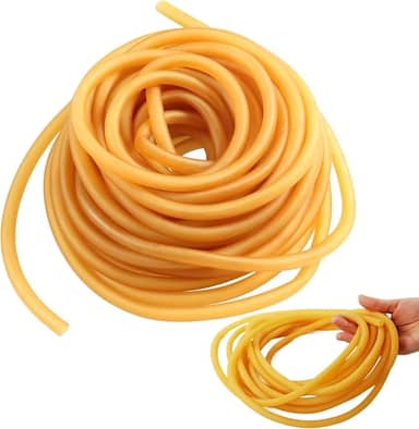 Tubo de Borracha Latex 2m para Exercios Alongamento Estilingue Hospitais Laboratório (N201)