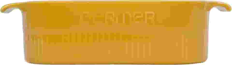 Germer, Travessa quadrada em porcelana, modelo assar ou servir, refratária, 2000 ml, Amarelo