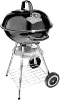 Nautika, Churrasqueira Americana Bafo Texas Com Tampa E Rodinha, Compacta, Grelha Cromada, Prateleira na Parte Inferior, Excelente para Camping, Viagens, Clubes E Uso Doméstico