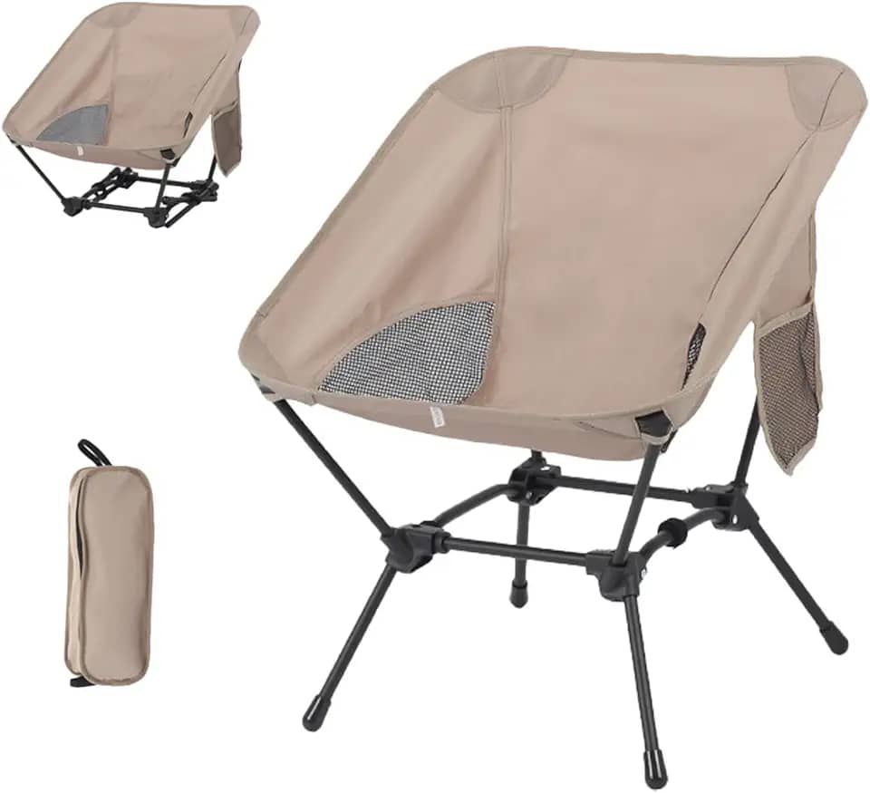 Cadeira Dobrável Portátil Ultraconfortável - Leve e Resistente para Pesca, Camping, Praia e Churrasco. Prática de Guardar e Levar, Acompanha Bolsa. Ideal para Aventuras ao Ar Livre