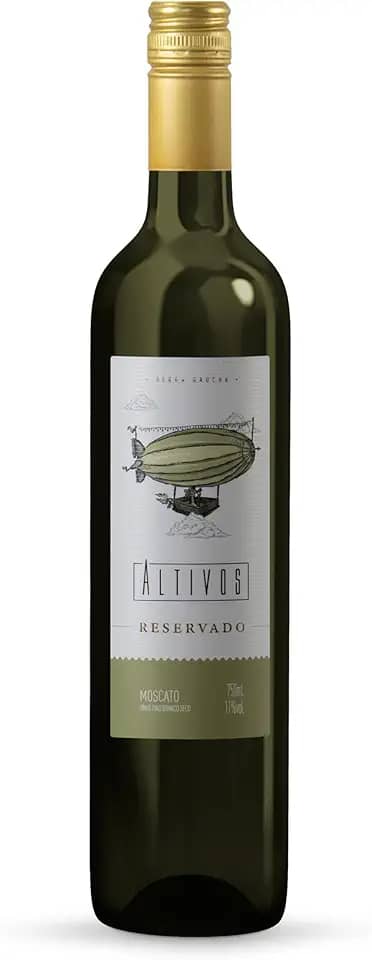 VINHO BRANCO SECO FINO MOSCATO ALTIVOS 1UN DE 750ML