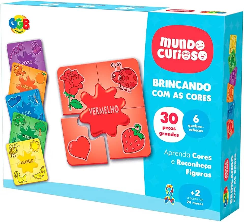 Jogo Brincando com as Cores, GGB Plast, Multicor