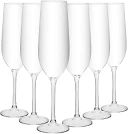 WOLFF - Conjunto 6 Taças para Champagne Crex 270ml Cristal