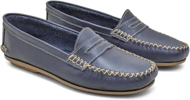 004MGR-Mocassim Feminino de couro natural conforto e elegancia