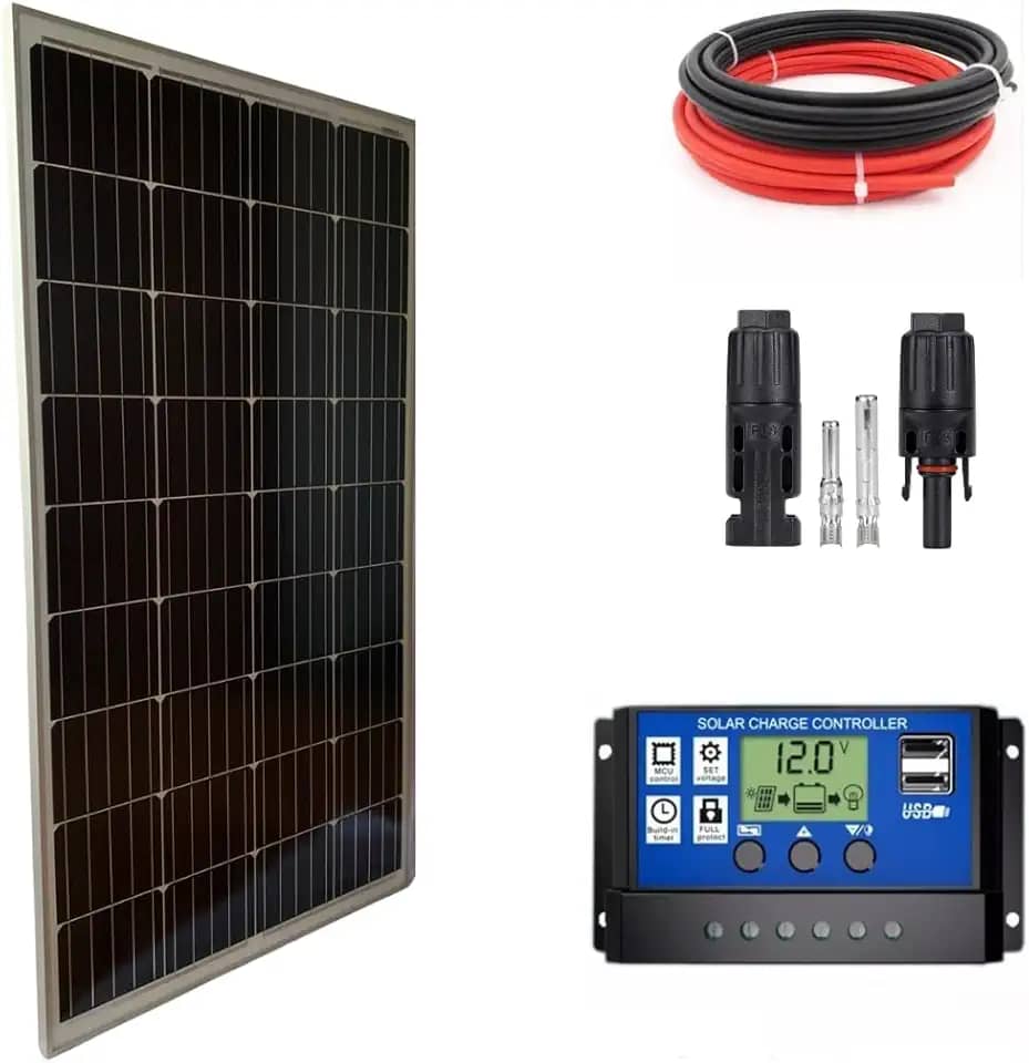 Kit Solar 155w Painel Fotovoltaica Placa Watts + Controlador 30a