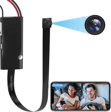 Câmera escondida sem fio DIY portátil 1080p HD WiFi, mini câmera espiã em tempo real, câmera de segurança para segurança interna