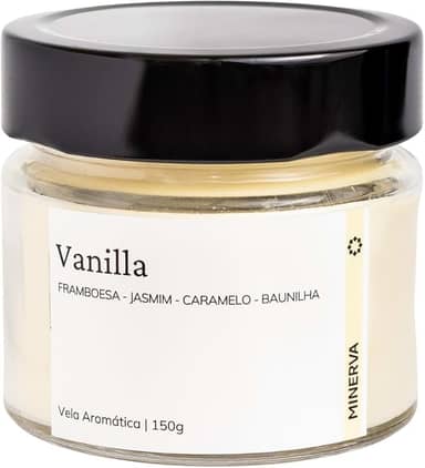 MINERVA - Vela Aromatica Perfumada Aroma de VANILLA BAUNILHA - 150g