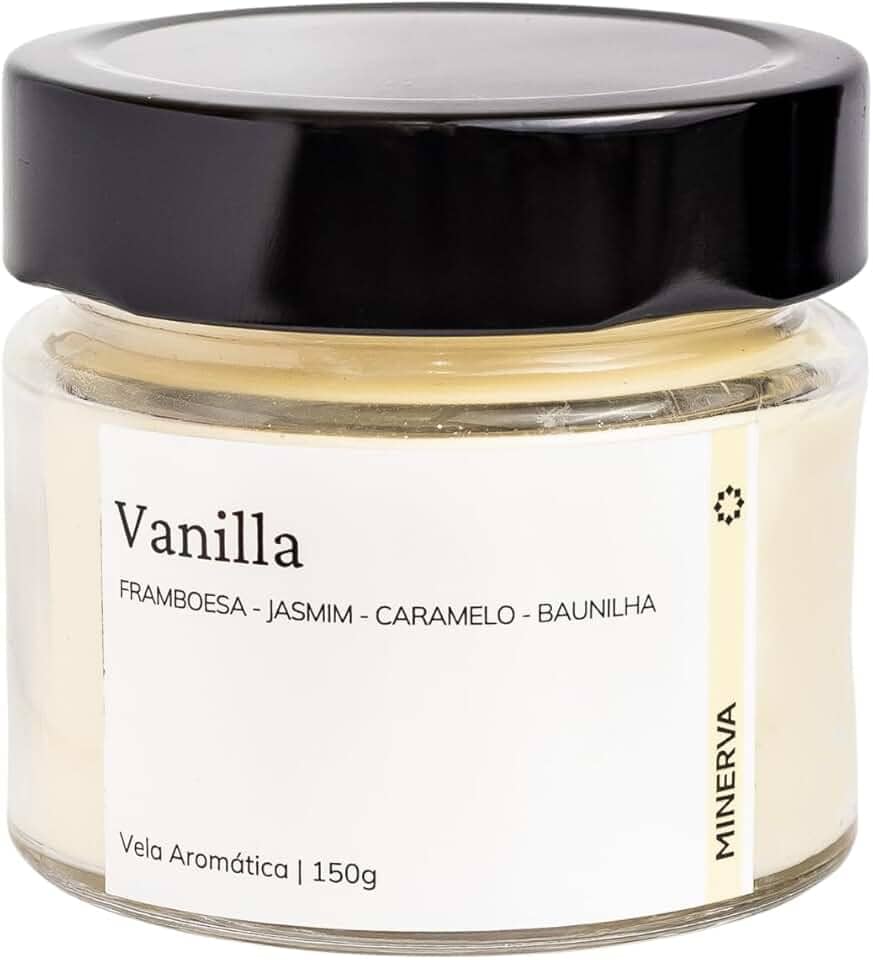 MINERVA - Vela Aromatica Perfumada Aroma de VANILLA BAUNILHA - 150g