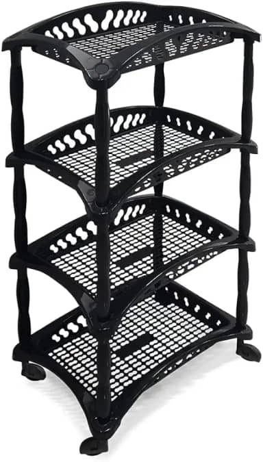 Organizador Vertical Quadruplo Fruteira Preta Arqplast