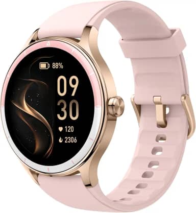Bettdow SmartWatch, Relogio Smartwatch Feminino, 1.27" Ecrã tátil, à prova d'água IP68, 100+ Modos Esportivos, chamada Bluetooth, Compatível com Android iOS, voz por IA (Rosa)