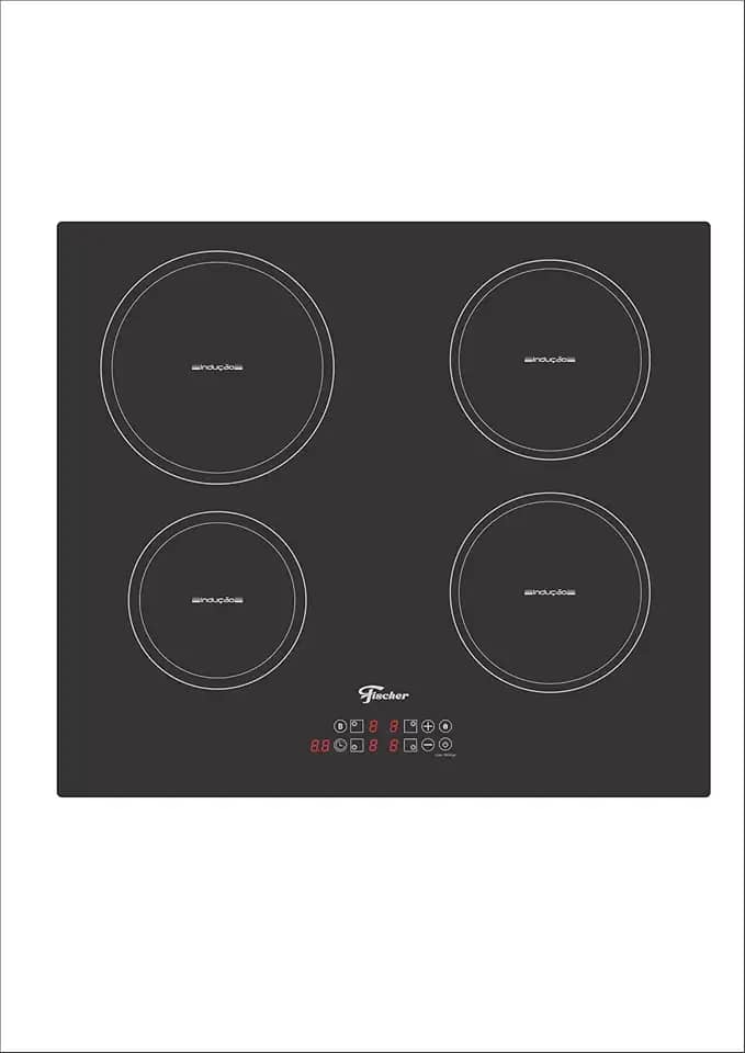 FISCHER COOKTOP DE INDUÇÃO 4 BOCAS MESA VITROCERÂMICA TOUCH 220V 33243-89825