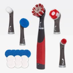 Kit de escova elétrica de limpeza Rubbermaid Reveal Power Scrubber, 18 peças