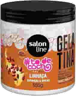 Salon Line, Gelatina Capilar, ToDeCacho, Linhaça, Definição e Brilho, Vegana - Cabelos Ondulados, Cacheados e Crespos, 550 g
