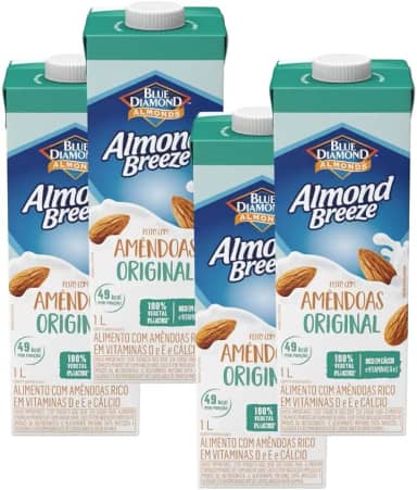 Leite de Amêndoas Original Sem Lactose Almond Breeze 4 litros