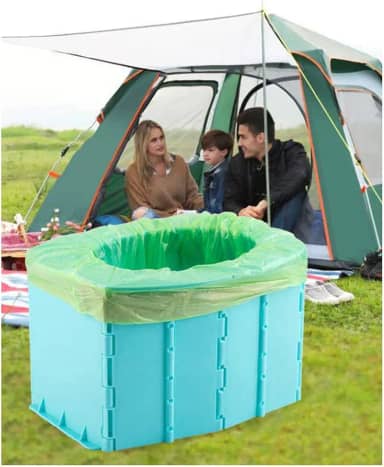 Vaso Sanitário Portátil Retrátil para Viagens Banheiro Portátil Ajustável Potty Banheiro Dobrável Colorido Papoula Portátil para Crianças Quarto de Idosos Carro de Pesca Interno