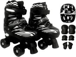 Patins Infantil Roller Ajustável 4 Rodas Rodinha Proteção