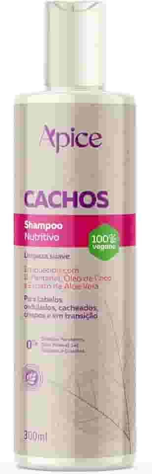 Ápice Shampoo Cachos Nutritivo | Limpeza Suave e Nutrição para Cachos Naturais, Crespos ou em Transição | 300ml