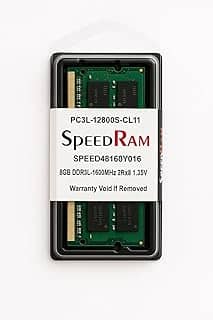 Memória para Notebook 8GB 1.35V SpeedRam PC3L-1600 SODIMM DDR3 SDRAM 1600MHz