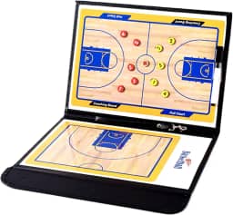 Prancheta Tatica Magnetica Basquete Treinador Tecnico Quadra Couro Basketball Basquetebol Basket