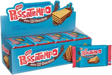Biscoito Passatempo Wafer Chocolate 20g c/28 - Nestlé