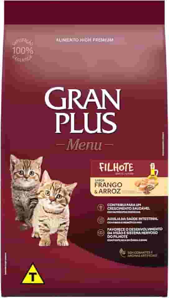 Granplus Ração Para Gatos Filhotes Gran Plus Frango E Arroz 3Kg
