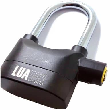 Cadeado com Alarme Sirene Grande Anti furto 110db Som Alto Segurança