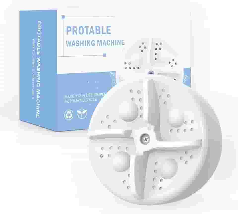 Máquina de lavar portátil, mini lavadora, máquina de lavar turbina com USB, limpeza profunda de roupas íntimas, roupas de bebê e roupas pequenas, adequada para negócios, viagens, apartamentos