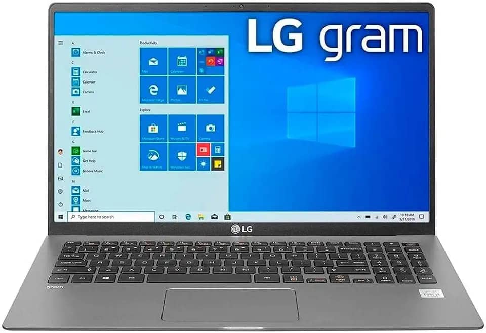 Notebook LG gram 15Z90N - 1.130g, Intel Core i5-1035G7, 8GB DDR4, SSD 256GB, Windows 10 Home, IPS FHD 15,6', Titânio