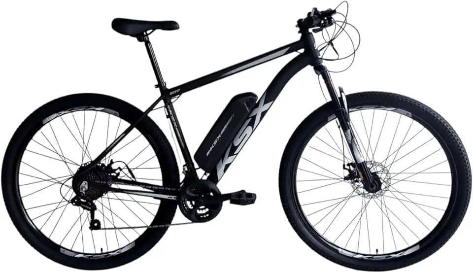 Bicicleta KSX Motor Elétrico 350W 21V Câmbio Especial S. Com Pedal Assistido Aro 29 Quadro Alumínio
