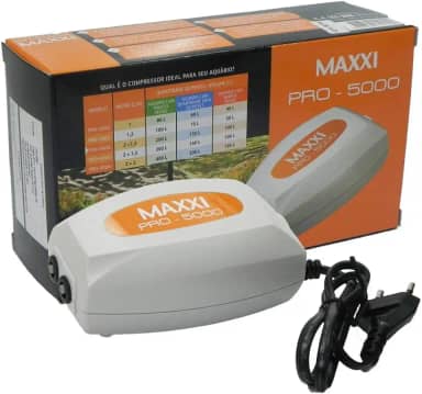 Tudo Pet Compressor De Ar 5W 110V 2 Saidas Maxxi Power Para Peixes