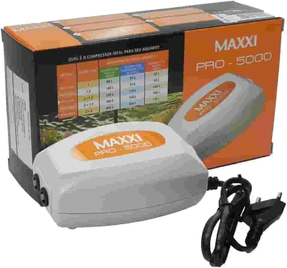 Tudo Pet Compressor De Ar 5W 110V 2 Saidas Maxxi Power Para Peixes