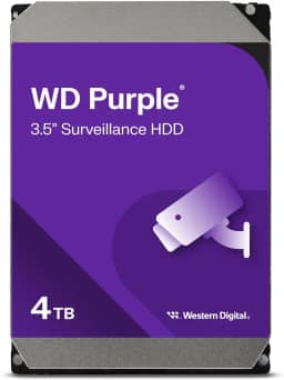 Western Digital Disco rígido interno de vigilância WD Purple 4TB - SATA 6 Gb/s, cache de 256 MB, 3,5' - WD43PURZ