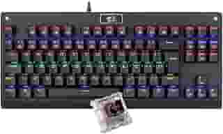 Teclado Mecânico Redragon Dark Avenger Preto Iluminação Rainbow Switch Marrom K568R
