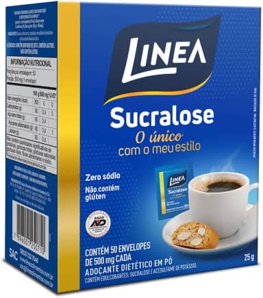Linea Adoçante em Pó Sucralose 50 sachês