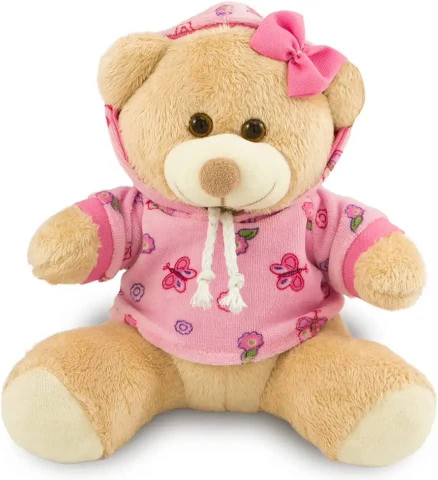 Ursinha de Pelúcia com Capuz 20cm