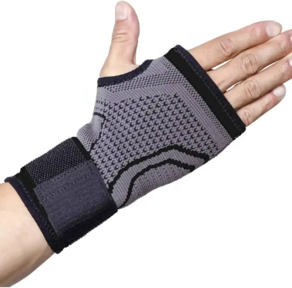 Munhequeira Compressão Punho Tendinite Pulso Elástica Ajustável Ortopédica Tensor
